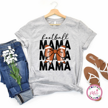 Load image into Gallery viewer, Football Bow Mom Tee
