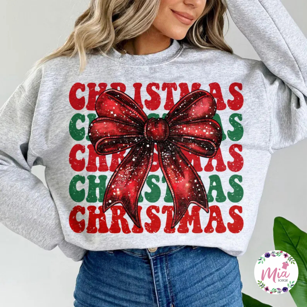 Christmas Bow Crewneck