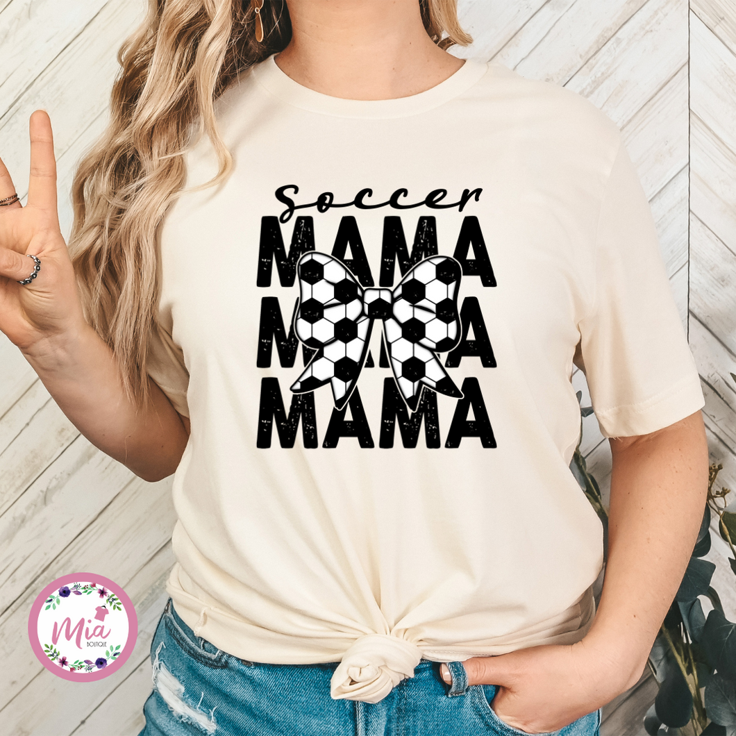 Soccer Mama Bow Tee