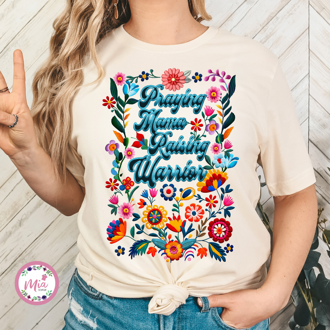 Praying Mama Raising Warriors Tee