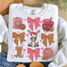 Load image into Gallery viewer, Pink Coquette Navidad Crewneck
