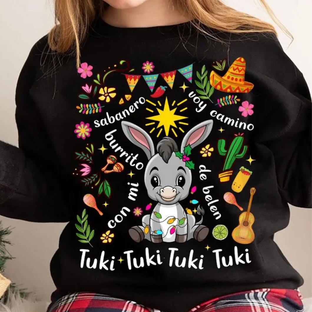 Tuki Tuki Black Crewneck