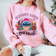 Load image into Gallery viewer, Sweet Like Pan Dulce Stitch Crewneck
