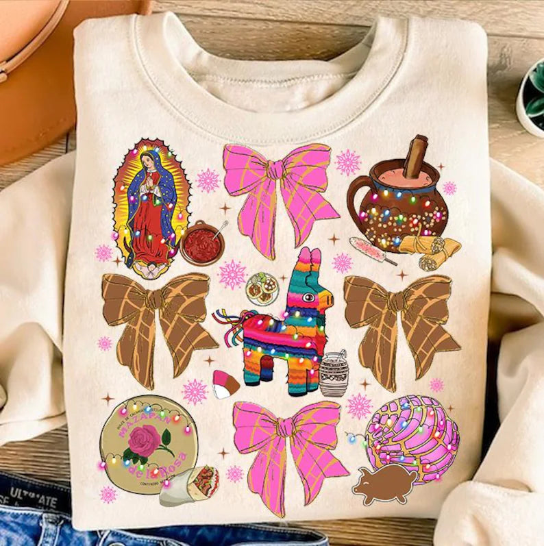 Pan Dulce Coquette Bows Crewneck